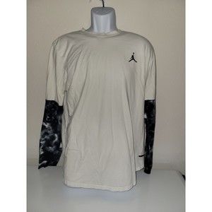 Nike Air Jordan Clouded‎ Nightmares long sleeve shirt white size XL